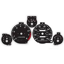 vintage retromod gauge cluster faces